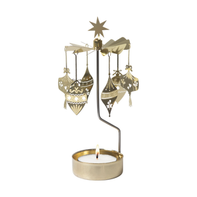 Pluto Design Engelspiel “Ornaments” | Zart drehendes Design in Gold | Pluto Design