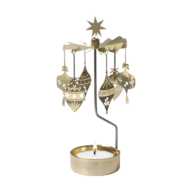 Pluto Design Engelspiel “Ornaments” | Zart drehendes Design in Gold | Pluto Design