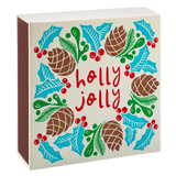 Archivist Lange Streichhölzer „Holly Jolly Wreath“ | in Square Matchbox | Archivist