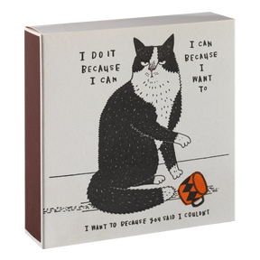 Archivist Lange Streichhölzer „Because I can“ | in Square Matchbox | Archivist