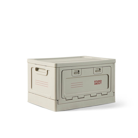 Studio About Aufbewahrungsbox Studio About "Medium" | Light Grey Kunststoff | Stapelbar & Modern