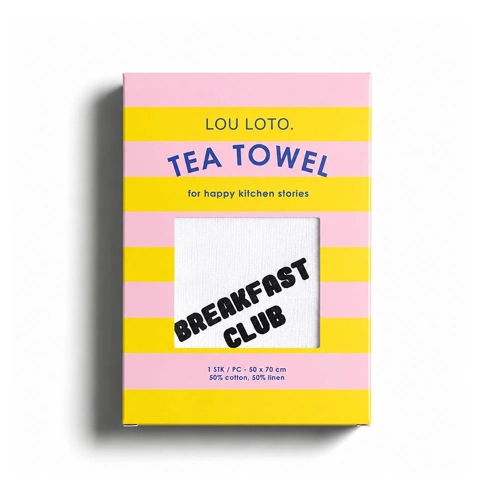 Lou Loto Geschirrtuch “Breakfast Club” | Frühstück mit Humor | Lou Loto