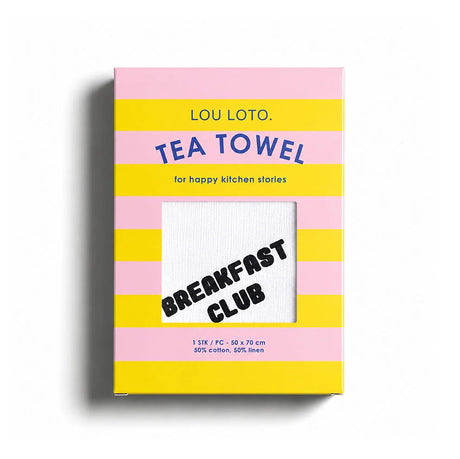 Lou Loto Geschirrtuch “Breakfast Club” | Frühstück mit Humor | Lou Loto