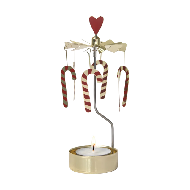 Pluto Design Engelspiel “Candy Cane” | Festliche Zuckerstange in Gold | Pluto Design