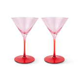 Here's How Gläser-Set „Martini Blush & Cherry“ (2 Stk.) | Coole Farbkomposition | Here’s How