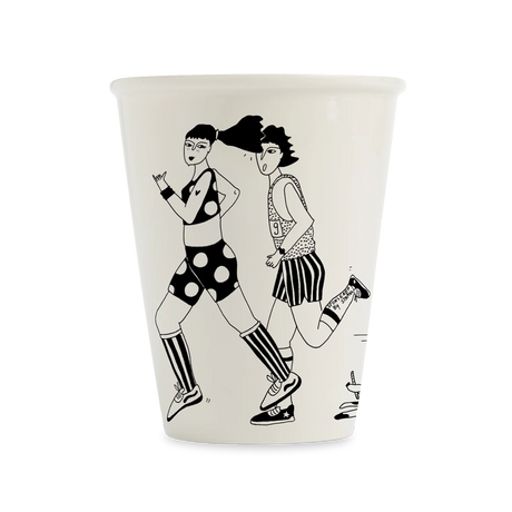 helen b Design Mug “Running for Life” | Verspieltes Design | helen b