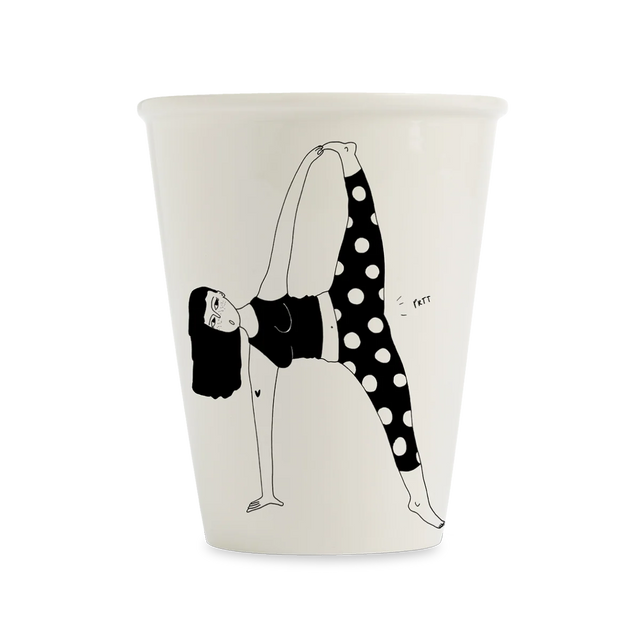 helen b Design Mug “Yoga Fart” | Humorvolles Design | helen b