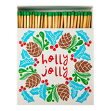 Archivist Lange Streichhölzer „Holly Jolly Wreath“ | in Square Matchbox | Archivist