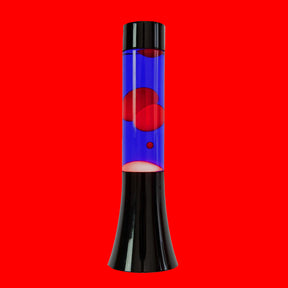Fisura Lava Lampe "Mini Red & Blue" | Nostalgisches Retro-Feeling | Fisura