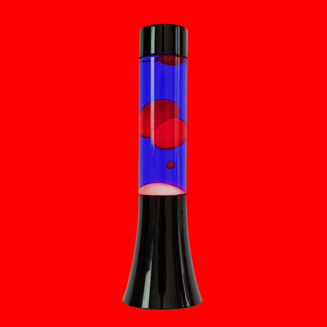 Fisura Lava Lampe "Mini Red & Blue" | Nostalgisches Retro-Feeling | Fisura