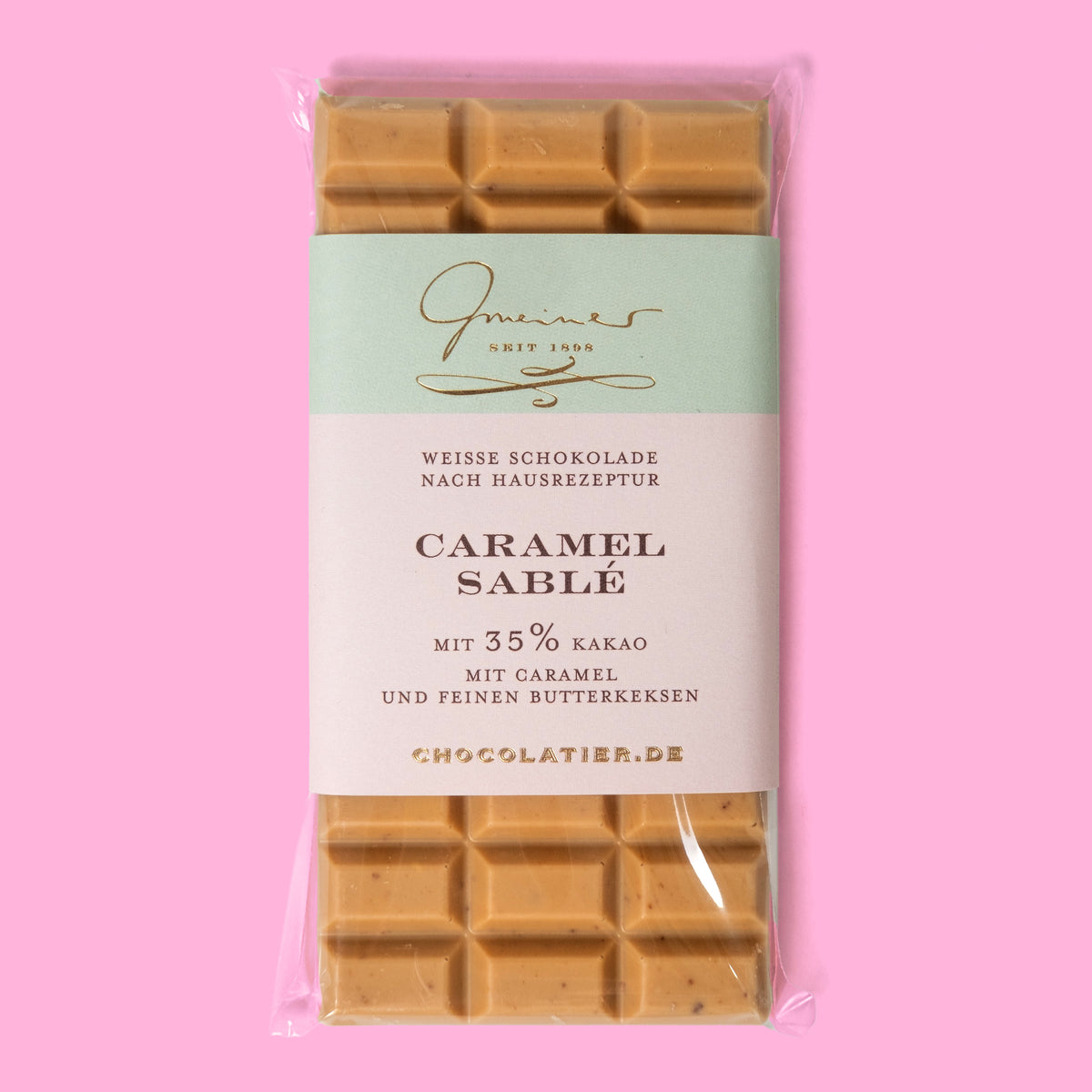Confiserie Gmeiner Schokolade „Caramel & Butterkeks“ | Knusprig & süß | Confiserie Gmeiner