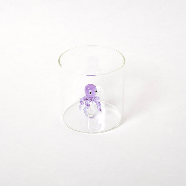 WD Lifestyle Glas “Octopus” (250ml) | Tiefseelook in Pink | WD Lifestyle