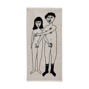 helen b Handtuch “Naked Couple” 50x100 cm | Design Handtuch | helen b