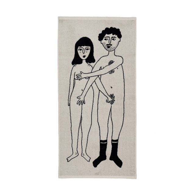 helen b Handtuch “Naked Couple” 50x100 cm | Design Handtuch | helen b