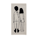helen b Handtuch “Naked Couple Back” 50x100 cm | Design Handtuch | helen b