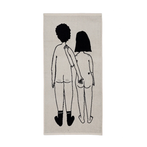 helen b Handtuch “Naked Couple Back” 50x100 cm | Design Handtuch | helen b
