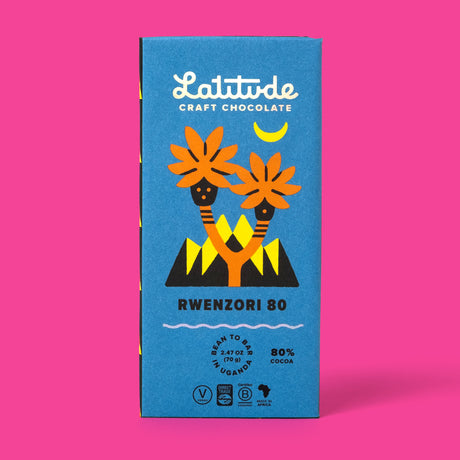 Latitude Schokolade „Rwenzori 80%“ 70g | Intensiver Kakao | Latitude