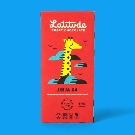 Latitude Schokolade „Latitude Jinja 64%“ 70g | Fruchtige Noten | Latitude