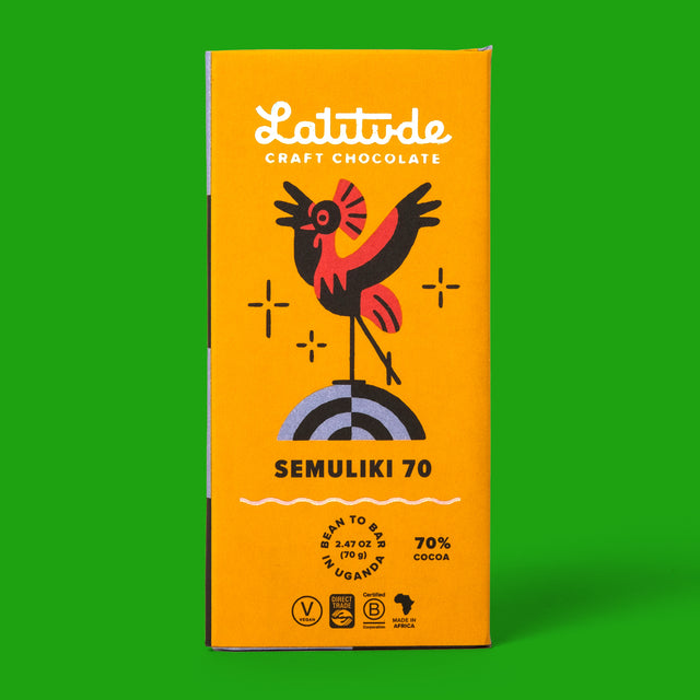 Latitude Schokolade „Semuliki 70%“ 70g | Dunkle Bio-Schokolade | Latitude
