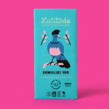 Latitude Schokolade „Latitude Semuliki 100%“ 70g | Extra dunkler Kakao | Latitude