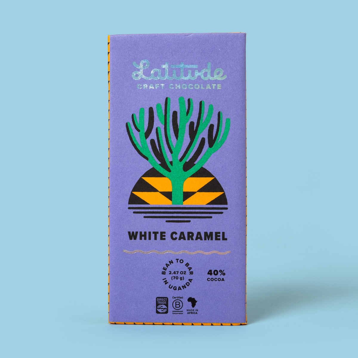 Latitude Schokolade „Weißer Karamell 40%“ 70g | Cremig & süß | Latitude