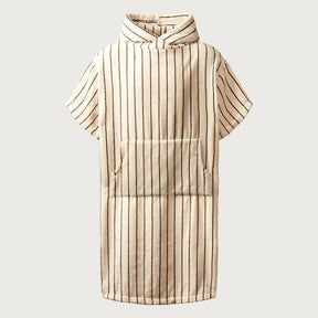 BONGUSTA Poncho „Naram Creme & Ink L/XL“ | Cool & komfortabel | BONGUSTA