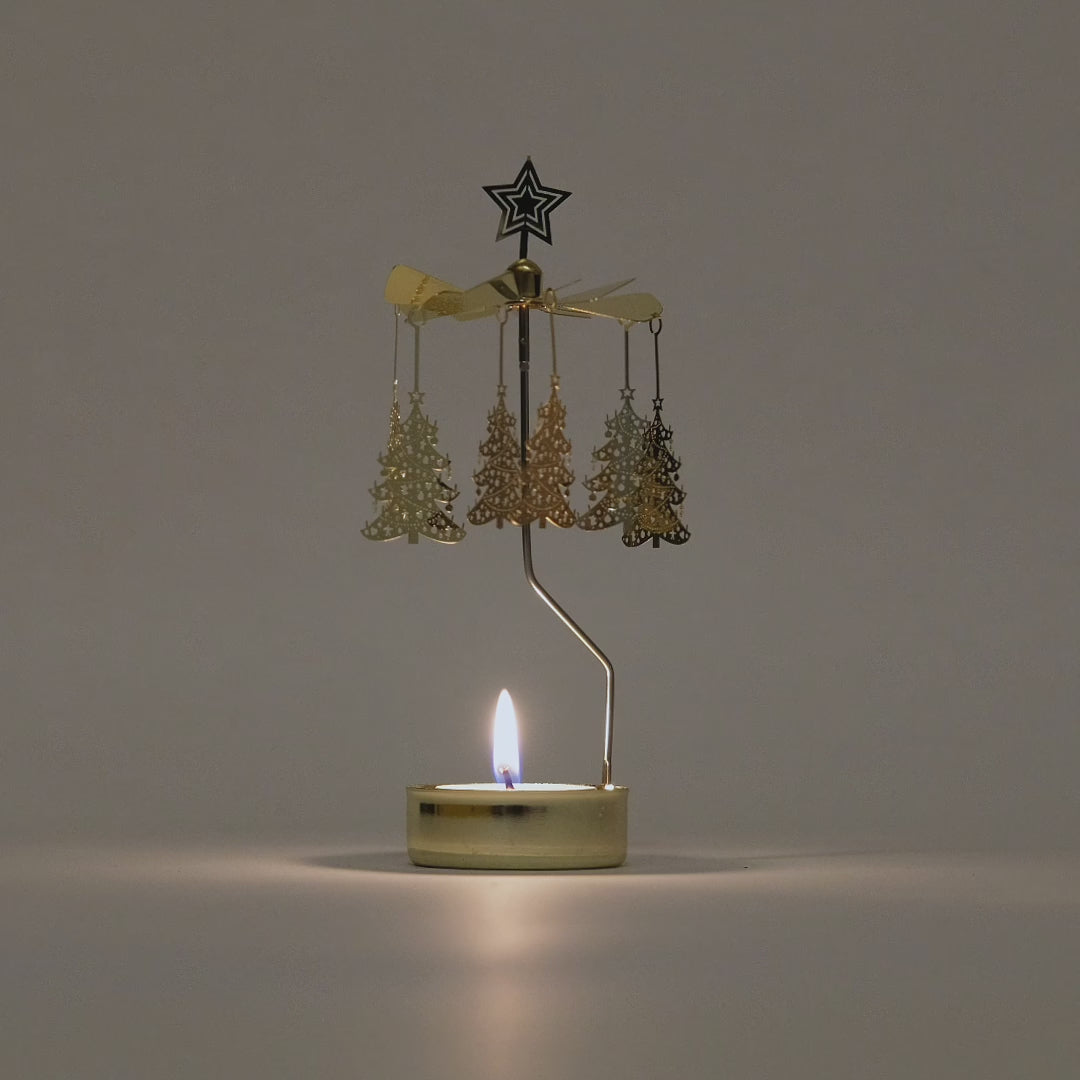 Engelspiel “Christmas Tree” | Weihnachtliches Leuchten in Gold | Pluto Design