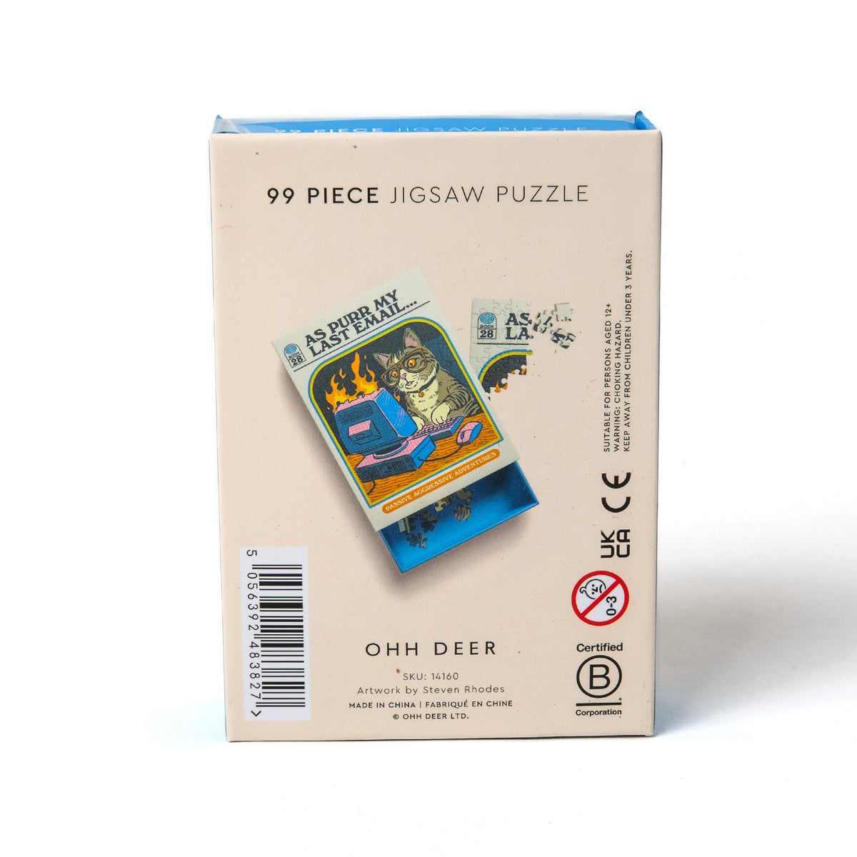 Ohh Deer Puzzle “As Purr My Last Email” 99 Teile | Mini Puzzle | Ohh Deer