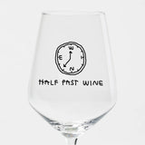 selekkt Weinglas “Half Past Wine” | Weinliebe mit Humor | selekkt