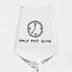 selekkt Weinglas “Half Past Wine” | Weinliebe mit Humor | selekkt