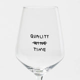 selekkt Weinglas “Quality Time” | Weinliebe mit Humor | selekkt