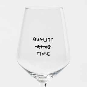selekkt Weinglas “Quality Time” | Weinliebe mit Humor | selekkt