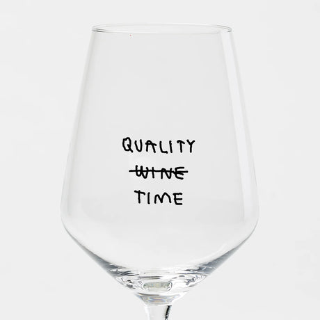 selekkt Weinglas “Quality Time” | Weinliebe mit Humor | selekkt