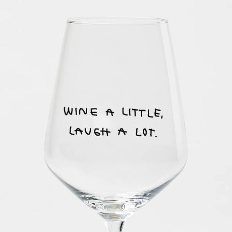 selekkt Weinglas “Wine a Little” | Weinliebe mit Humor | selekkt