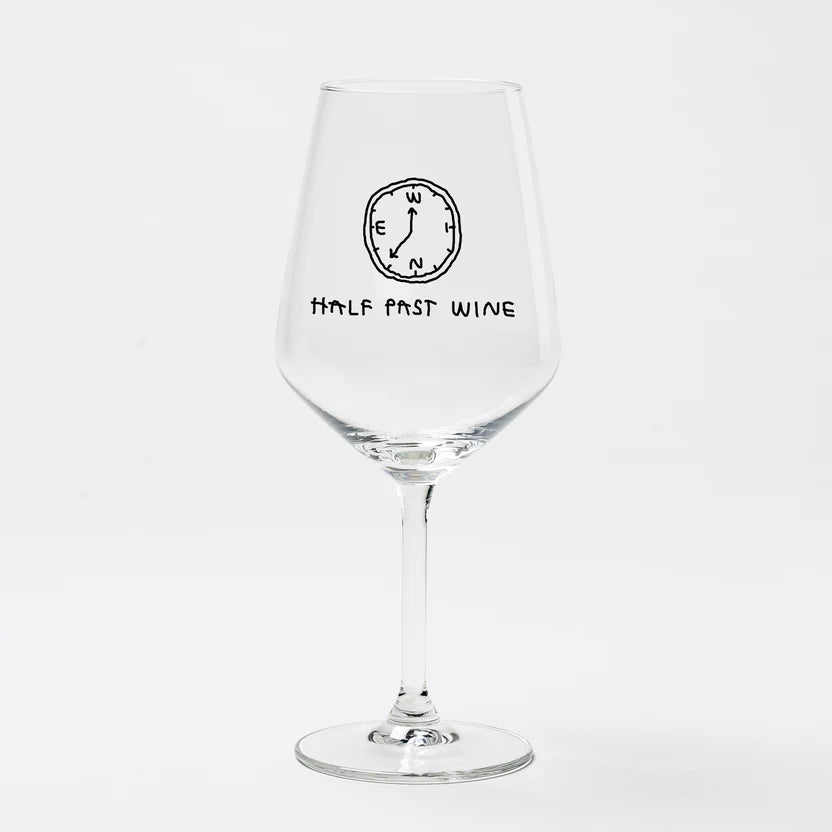 selekkt Weinglas “Half Past Wine” | Weinliebe mit Humor | selekkt