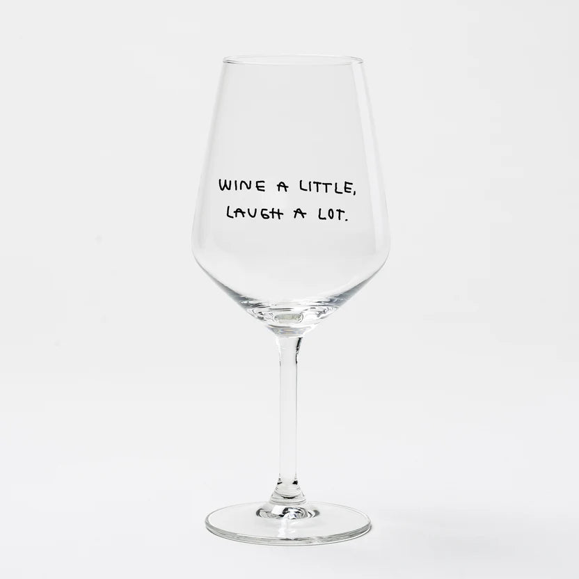 selekkt Weinglas “Wine a Little” | Weinliebe mit Humor | selekkt