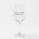 selekkt Weinglas “Wine a Little” | Weinliebe mit Humor | selekkt