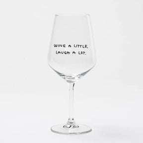 selekkt Weinglas “Wine a Little” | Weinliebe mit Humor | selekkt