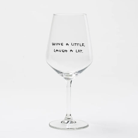 selekkt Weinglas “Wine a Little” | Weinliebe mit Humor | selekkt