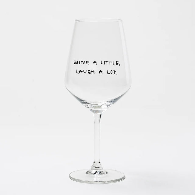 selekkt Weinglas “Wine a Little” | Weinliebe mit Humor | selekkt