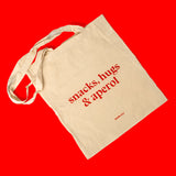Viel Spass Studio Stofftasche "Snacks, Hugs & Aperol" | studio ciao