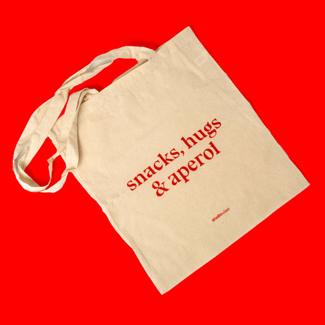 Viel Spass Studio Stofftasche "Snacks, Hugs & Aperol" | studio ciao