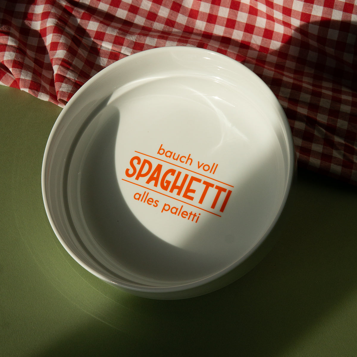 Viel Spass Studio Teller "Bauch voll Spaghetti, alles paletti" | studio ciao