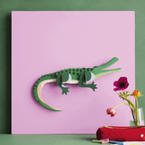 studio ROOF Wanddeko studio ROOF “Tall Crocodile” | Bunte Krokodil-Deko aus Karton