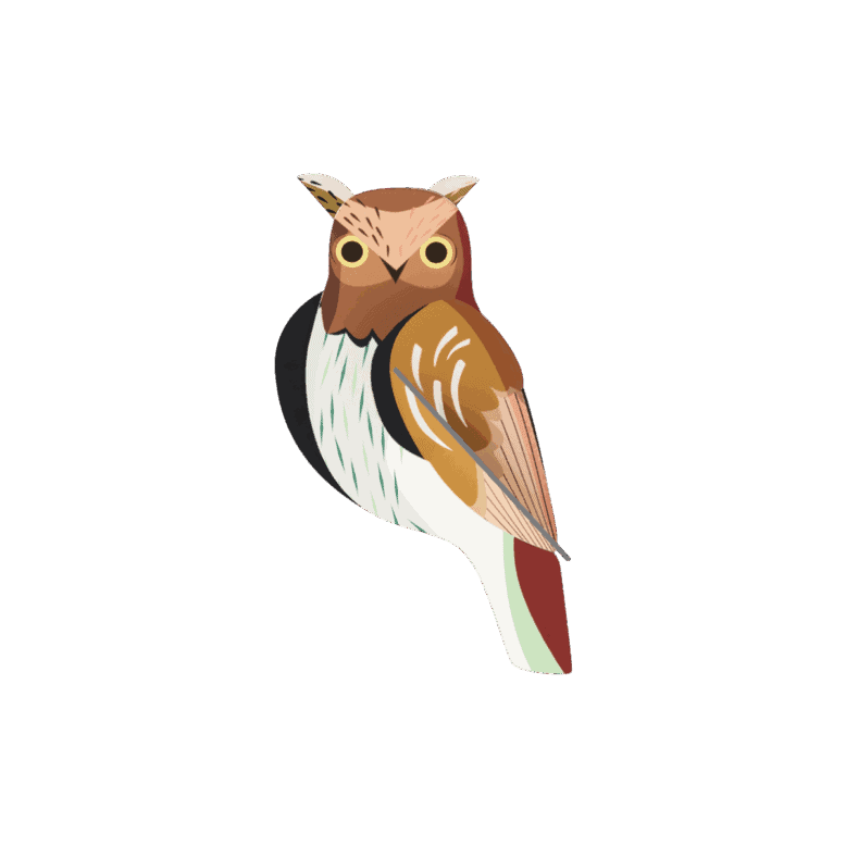 studio ROOF Wanddeko studio ROOF “Tawny Owl” | Eulendeko aus Karton