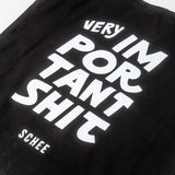 Edition SCHEE Canvastasche "Important Shit" | Siebdruck | Edition SCHEE