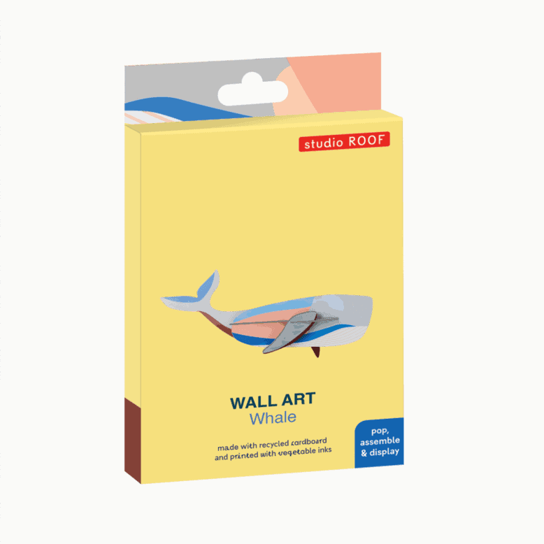 studio ROOF Wanddeko studio ROOF “Whale” | Stilvolle Waldeko aus Karton