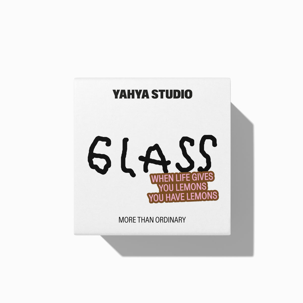 YAHYA Studio Trinkglas „When Life Gives You Lemons“ | Motivierender Spruch | YAHYA Studio