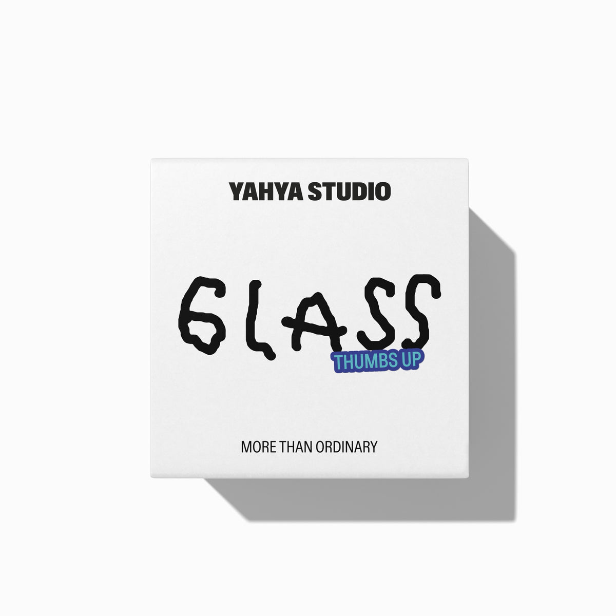 YAHYA Studio Trinkglas „Thumbs Up“ | Positiver Spruch | YAHYA Studio