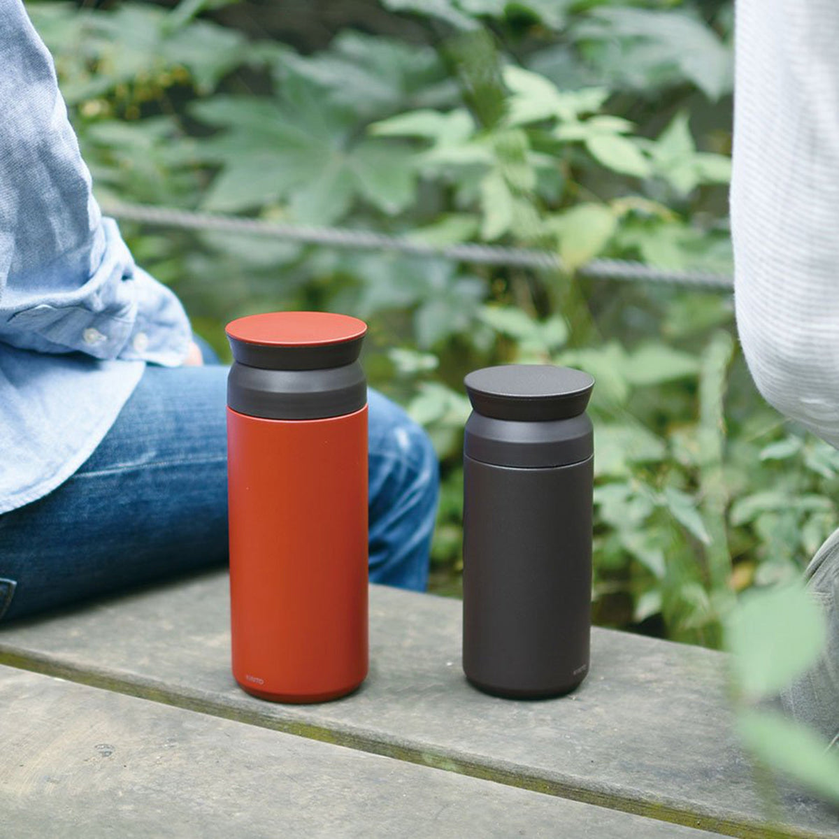 KINTO Thermobecher "Travel Tumbler" Black 350ml | doppelwandig isoliert | KINTO